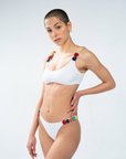 Little Roses Bikini White